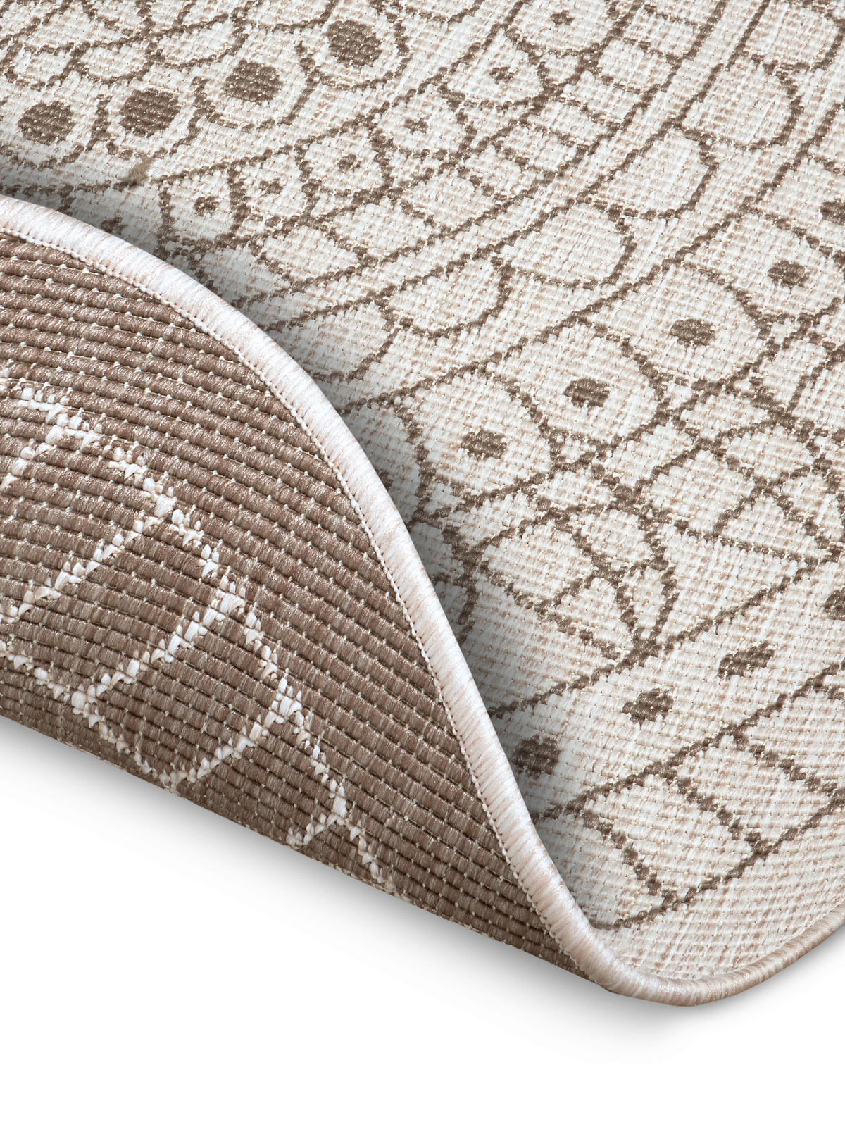 OUTDOORTEPPICH 240 cm Twin Creme, Cappuccino  - Creme/Cappuccino, Design, Kunststoff (240cm)