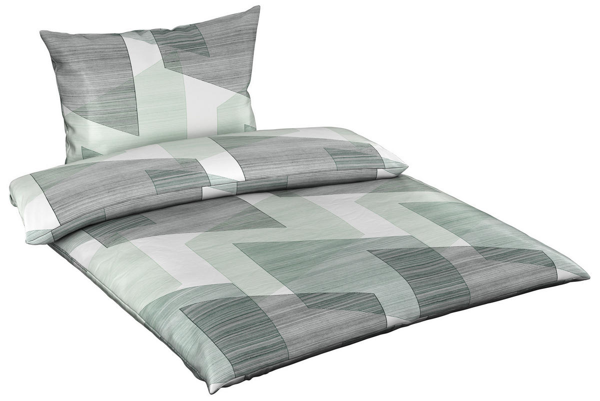 POSTELJINA Mavie 140/200 cm saten zelena  - zelena, Konvencionalno, tekstil (140/200cm) - Esposa