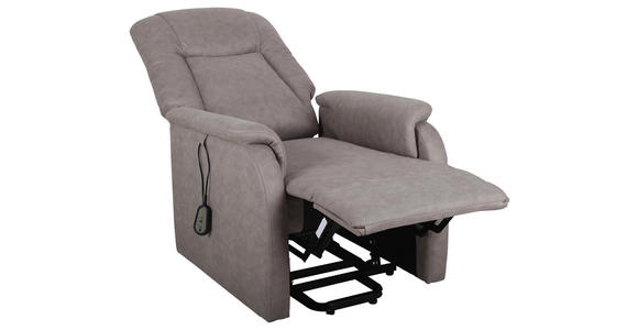 FERNSEHSESSEL in Holz, Metall, Textil Grau - Schwarz/Grau, KONVENTIONELL, Holz/Kunststoff (75/111/93cm) - Cantus
