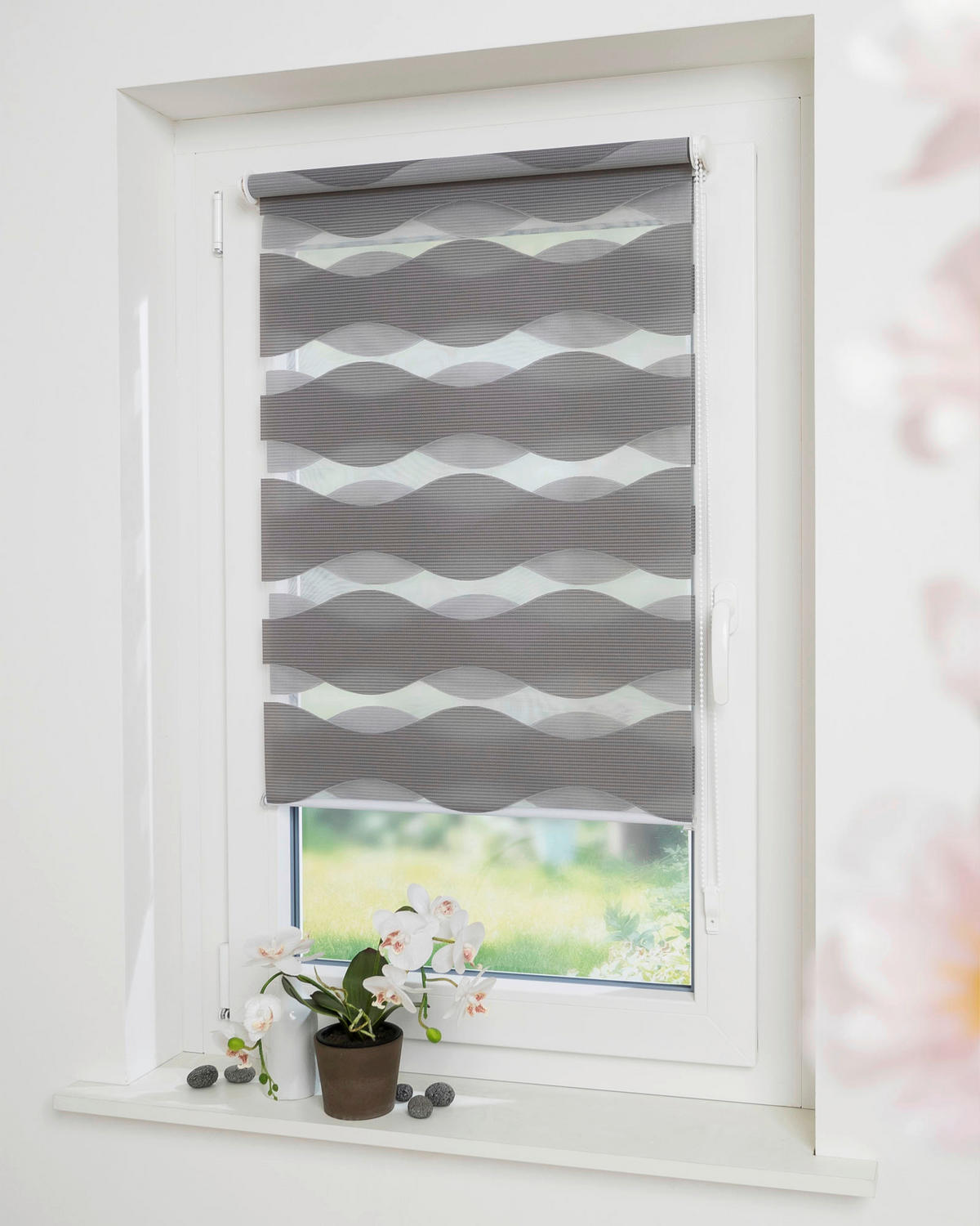 DOPPELROLLO 80/210 cm  - Grau, Basics, Textil (80/210cm) - Schwöller