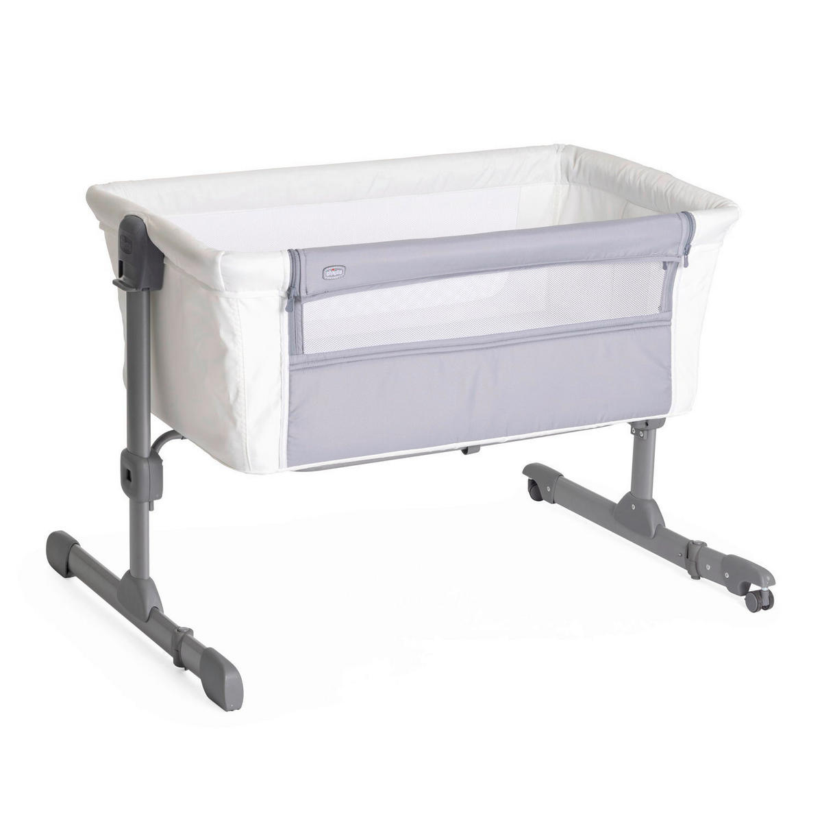 BEISTELLBETT Next2Me   - Grau, Basics, Textil/Metall (98/65/80/70,5cm) - Chicco