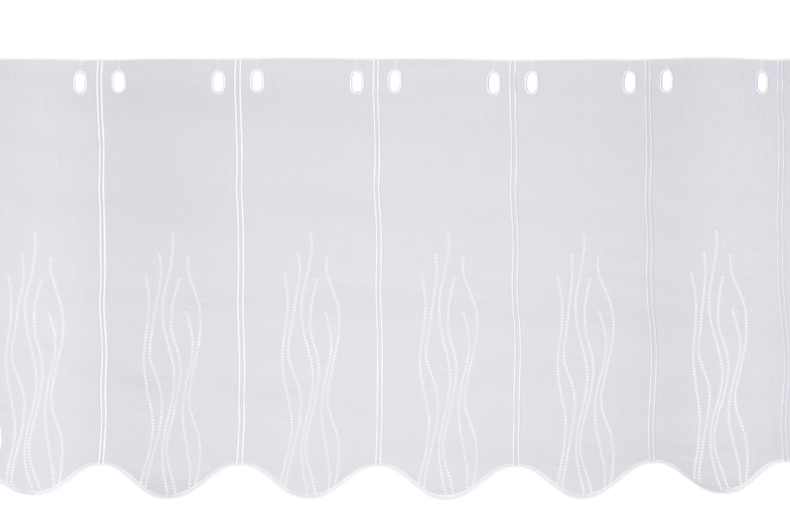 ZÁCLONA, priehľadné, 50 cm - biela, Konventionell, textil (50cm) - Esposa