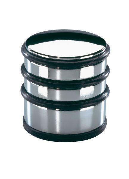 DVEŘNÍ ZARÁŽKA - černá/barvy stříbra, Basics, kov/plast (6,5/6,5/7,0cm) - Justinus