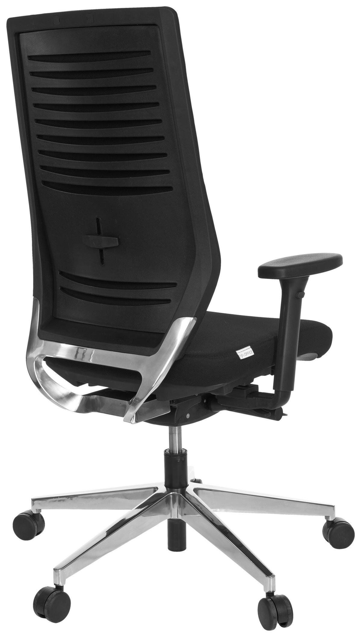 SNURRSTOL  i flatväv svart  - kromfärg/svart, Modern, metall/textil (60/123/53cm) - MID.YOU