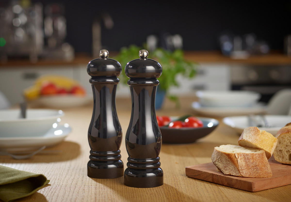 SALT- OCH PEPPARKVARN 6/21,5 cm   - svart, Basics, plast/keramik (6/21,5cm) - Echtwerk