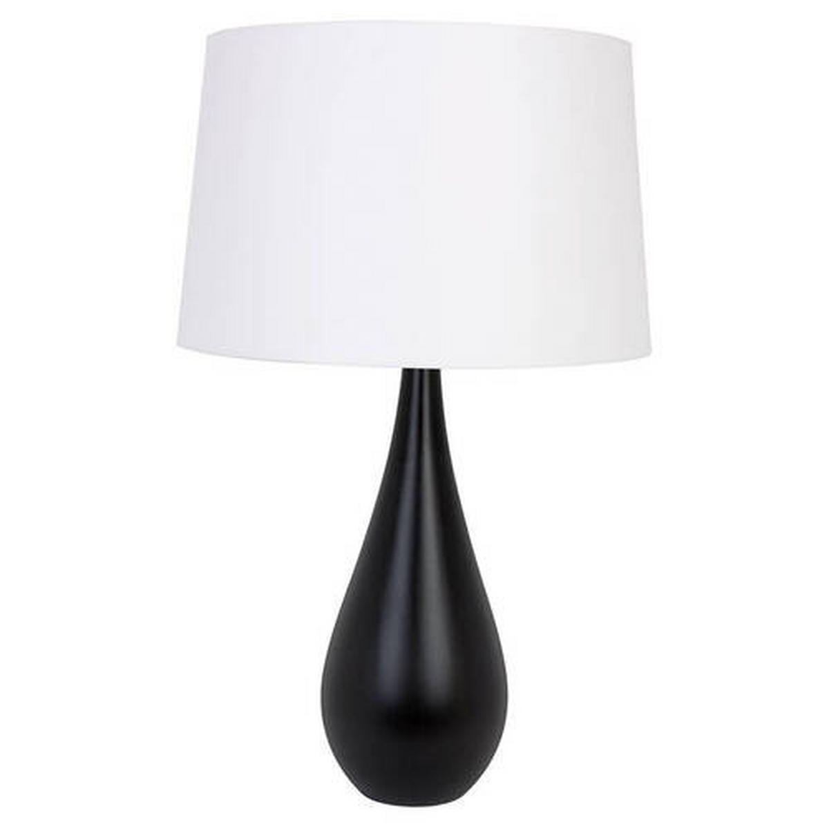 TISCHLEUCHTE Vase 40/64 cm   - Schwarz, Design, Holz (40/64cm)