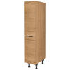 APOTHEKERSCHRANK 30/168/58 cm  in Eichefarben  - Eichefarben/Schwarz, MODERN, Holzwerkstoff/Metall (30/168/58cm) - Nobilia
