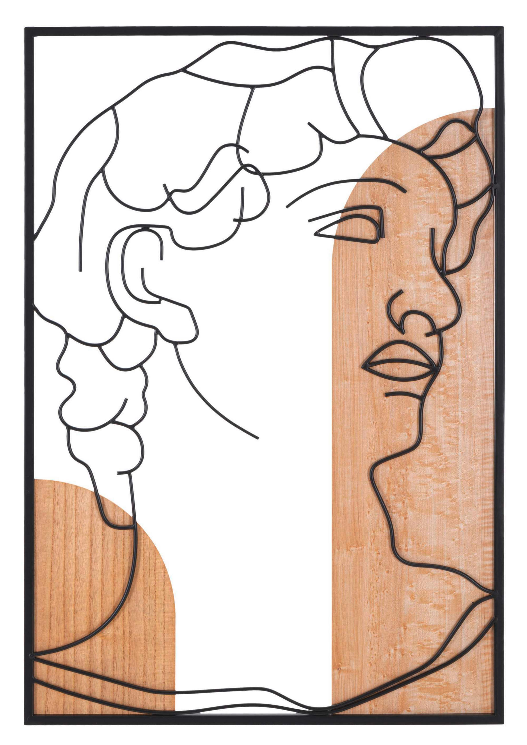 WANDDEKO Holzwerkstoff  - Basics, Holzwerkstoff (55/80/2cm)