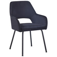 Armlehnstuhl Jonny järn manchester  - svart, Klassisk, metall/textil (58/86/59cm)