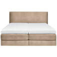 BOXSPRINGBETT 160/200 cm  in Beige  - Beige, KONVENTIONELL, Holz/Textil (160/200cm) - Dieter Knoll