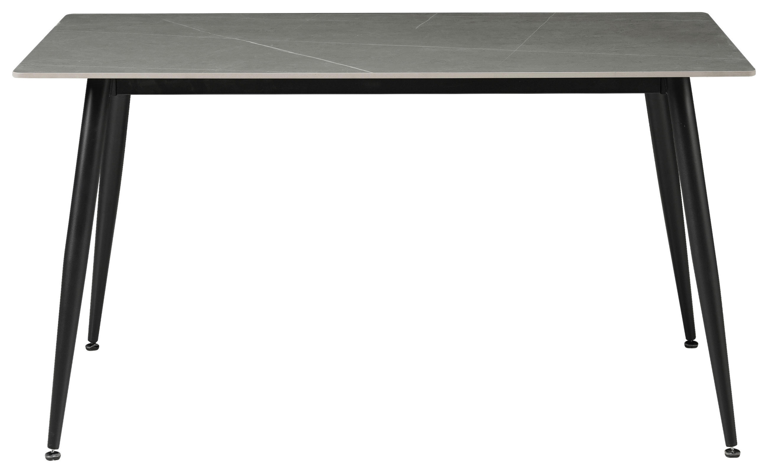 ESSTISCH in Metall, Keramik 140/80/76 cm  - Hellgrau/Schwarz, MODERN, Keramik/Metall (140/80/76cm) - MID.YOU