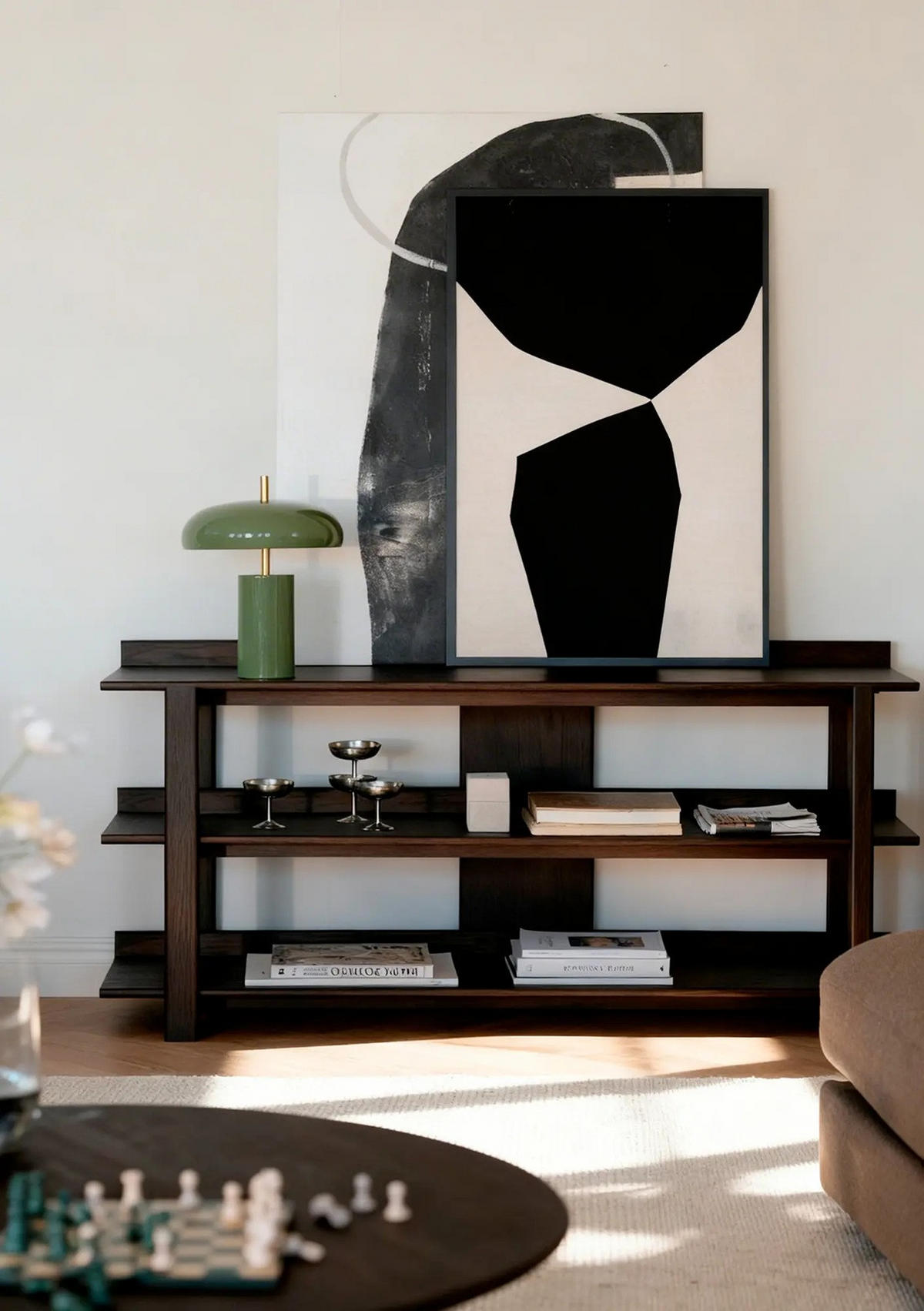 SIDOBORD i trä 150/43/75 cm  - mörkbrun, Klassisk, trä (150/43/75cm) - Rowico