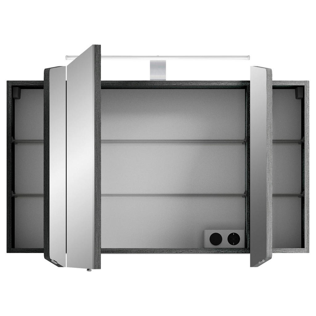 Thumbnail - Pelipal Spiegelschrank Cassca Sprint, Graphit, Metall, 6 Fächer, 100x67x17 cm, Made in Germany, erweiterbar, Typenauswah...