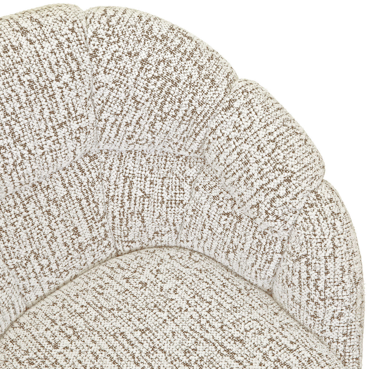 ARMLEHNSTUHL  Sitzfläche 360° drehbar Chenille  - Beige/Schwarz, Design, Textil/Metall (70/84/64cm) - Novel