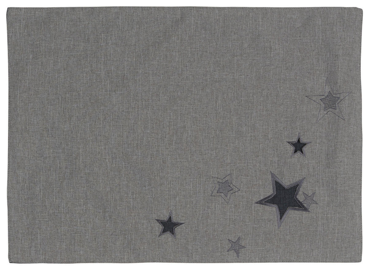 PRESTIERANIE, polyester, 35/50 cm - sivá/antracitová, Lifestyle, textil (35/50cm) - X-Mas