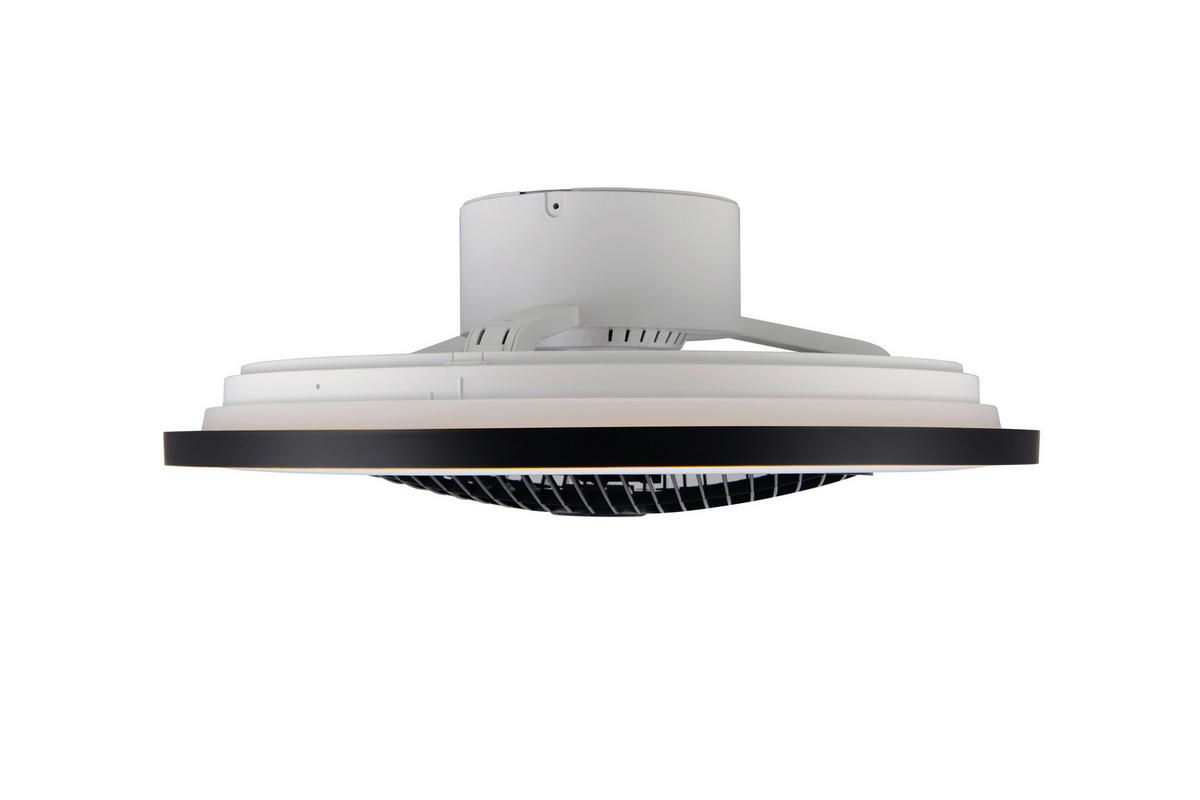 DECKENVENTILATOR - Klar/Goldfarben, Design, Kunststoff/Metall (55/2cm)