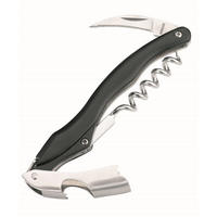 KELLNERMESSER - Edelstahlfarben/Schwarz, Basics, Kunststoff/Metall (12,4/2,9/1,3cm) - Gefu