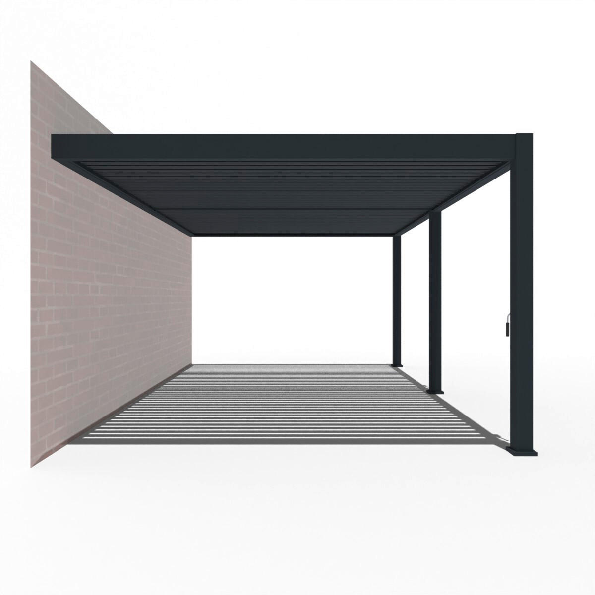 PERGOLA - Anthrazit, Basics, Metall (600/255/400cm) - Gardenson