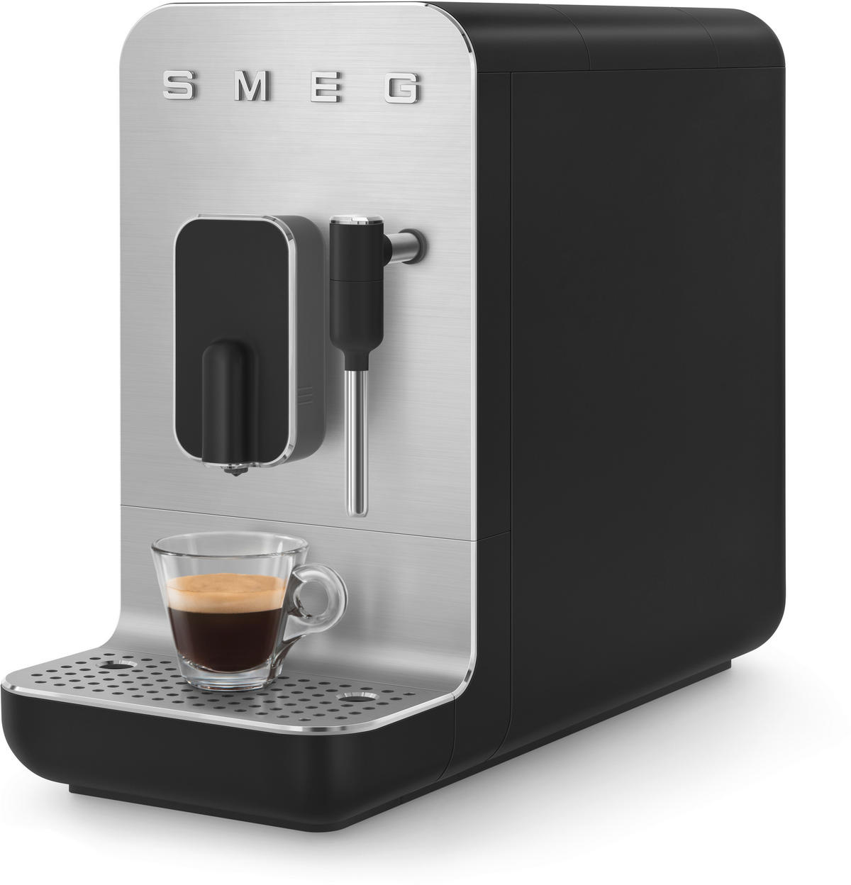 KAFFEEVOLLAUTOMAT 50'S STYLE  - Edelstahlfarben/Schwarz, Basics, Kunststoff/Metall (18/33,6/43,3cm) - SMEG