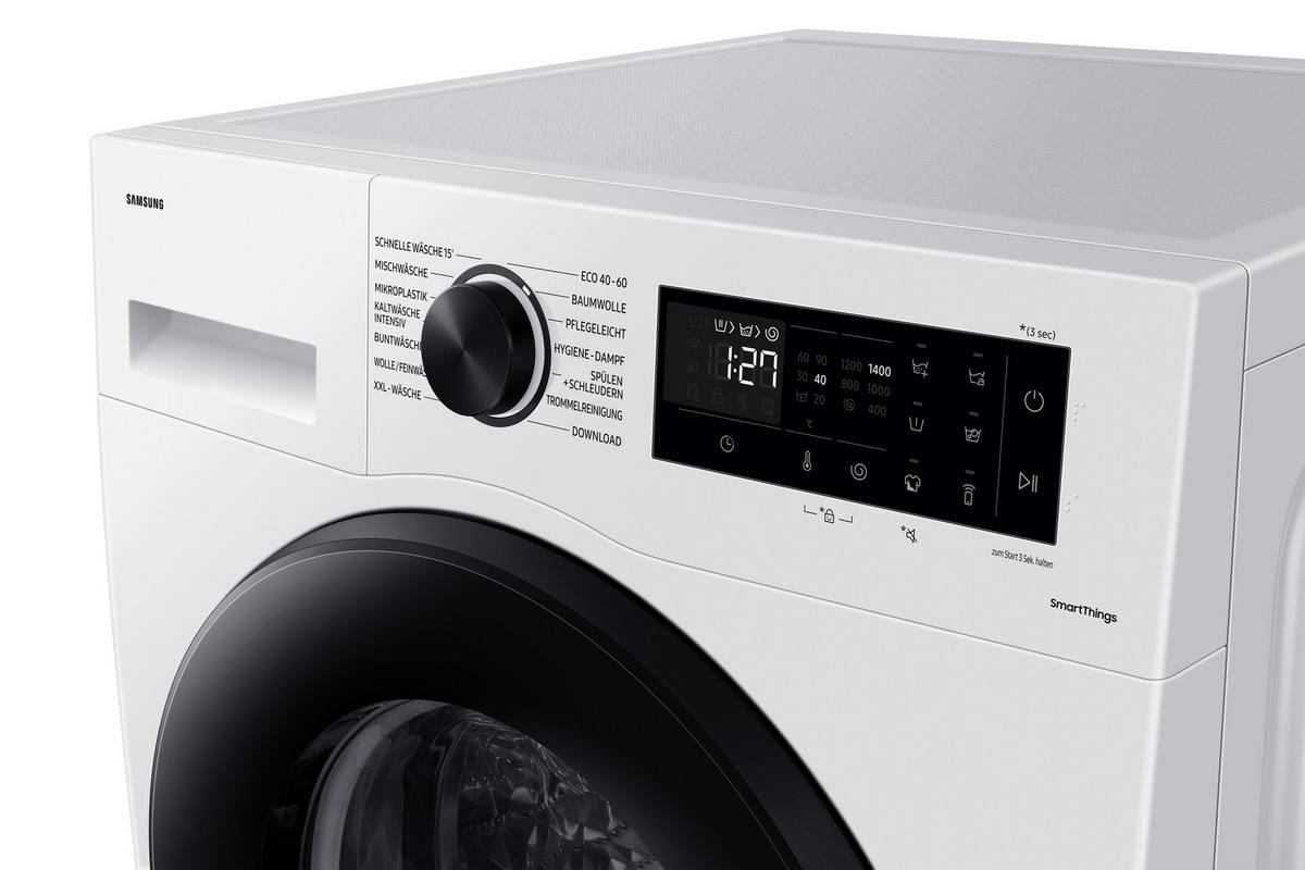 WASCHMASCHINE WW80CGC04AAEEG  - Weiß, Basics, Glas/Kunststoff (60/85/55cm) - Samsung