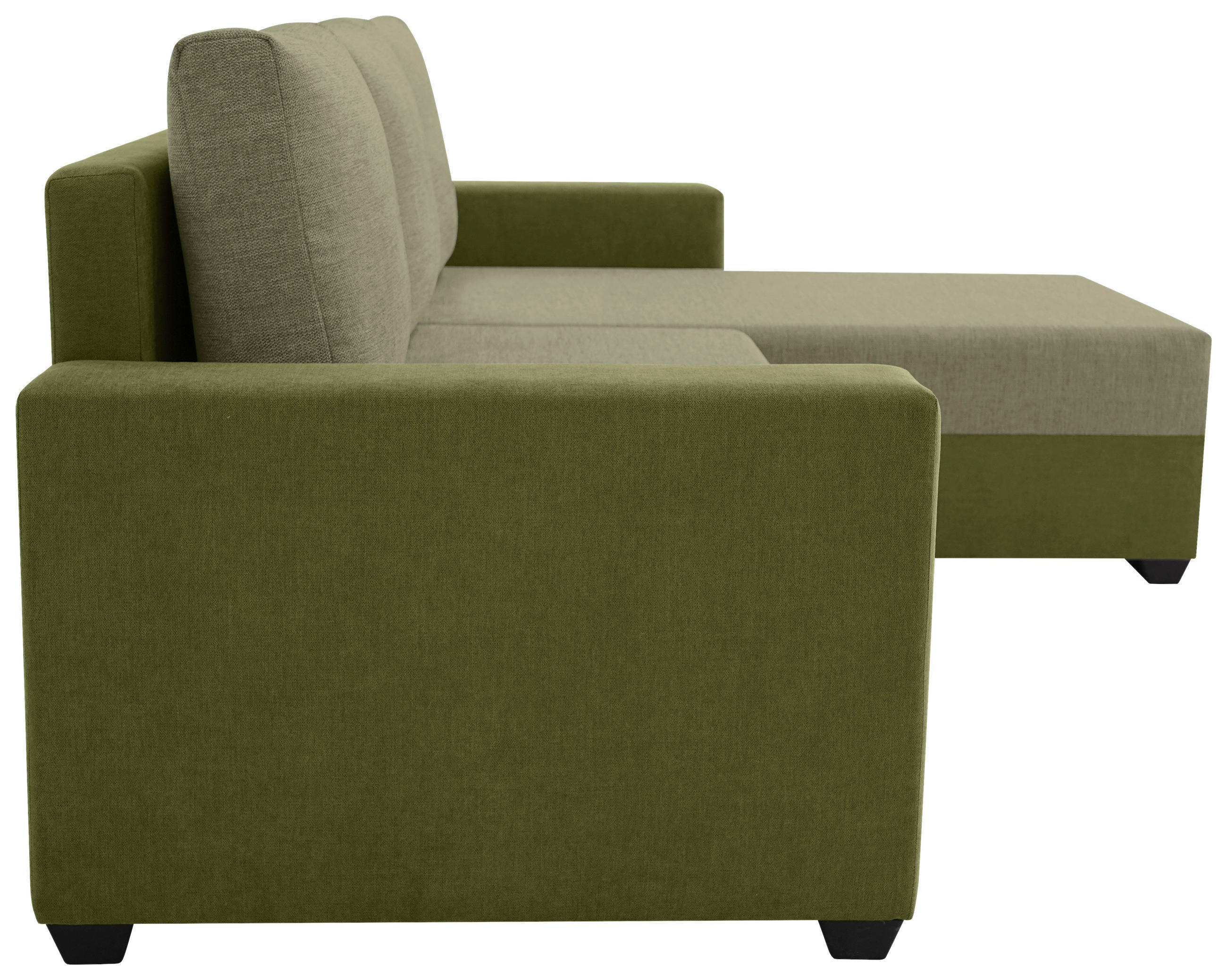 COLȚAR EXTENSIBIL textil măsliniu - măsliniu/negru, Design, plastic/textil (252/155cm) - Carryhome