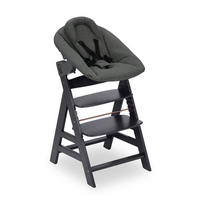 HOCHSTUHL-SET Alpha Newborn Set Anthrazit Grey  - Anthrazit, Basics, Holz/Textil (65/93,5/49cm) - Hauck