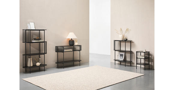 KONSOLENTISCH Schwarz  - Schwarz, Trend, Holzwerkstoff/Metall (110/39/76cm) - Xora