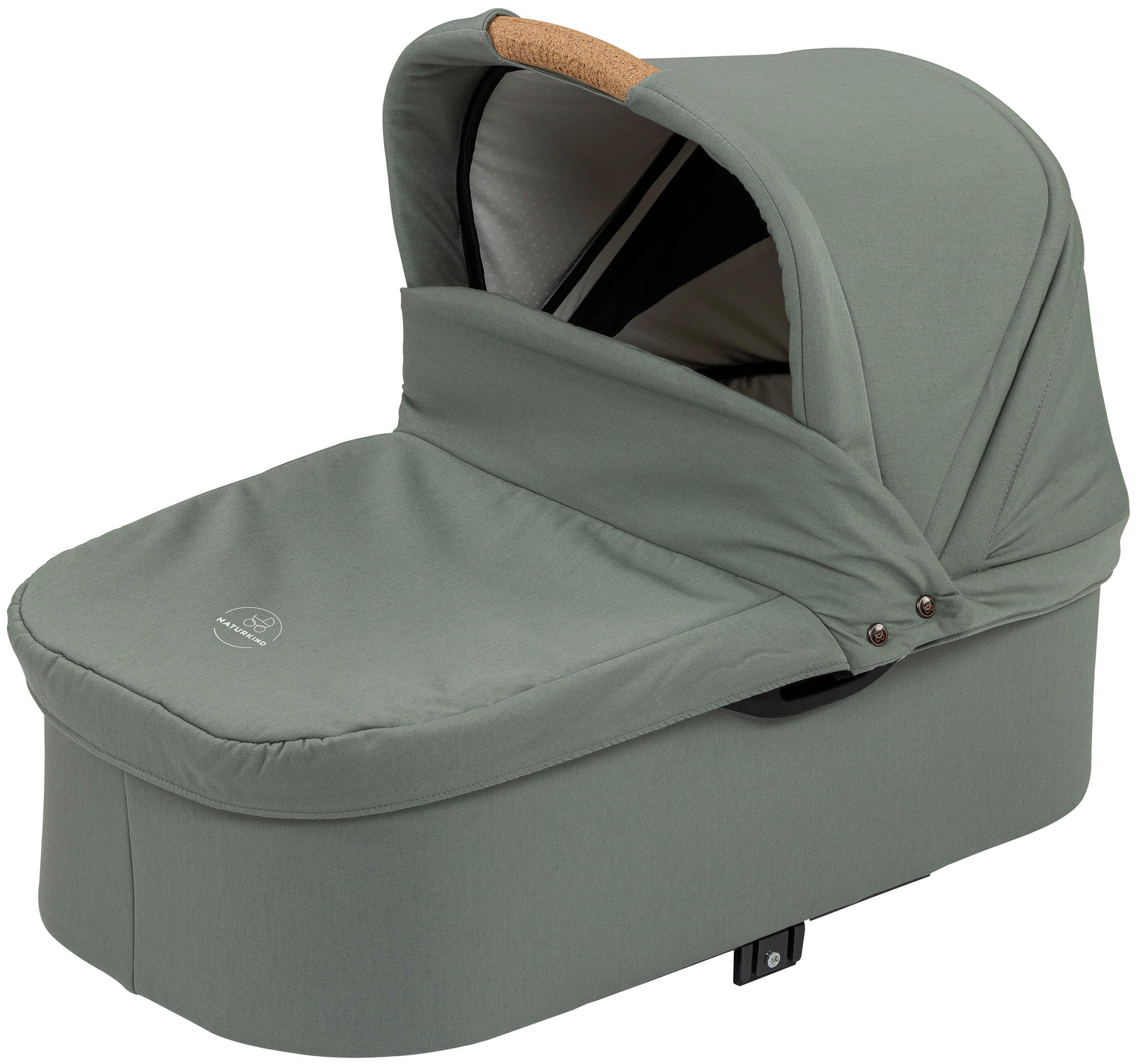LIEGEWANNE - Jadegrün/Weiß, Basics, Textil (83/62/44cm) - Naturkind