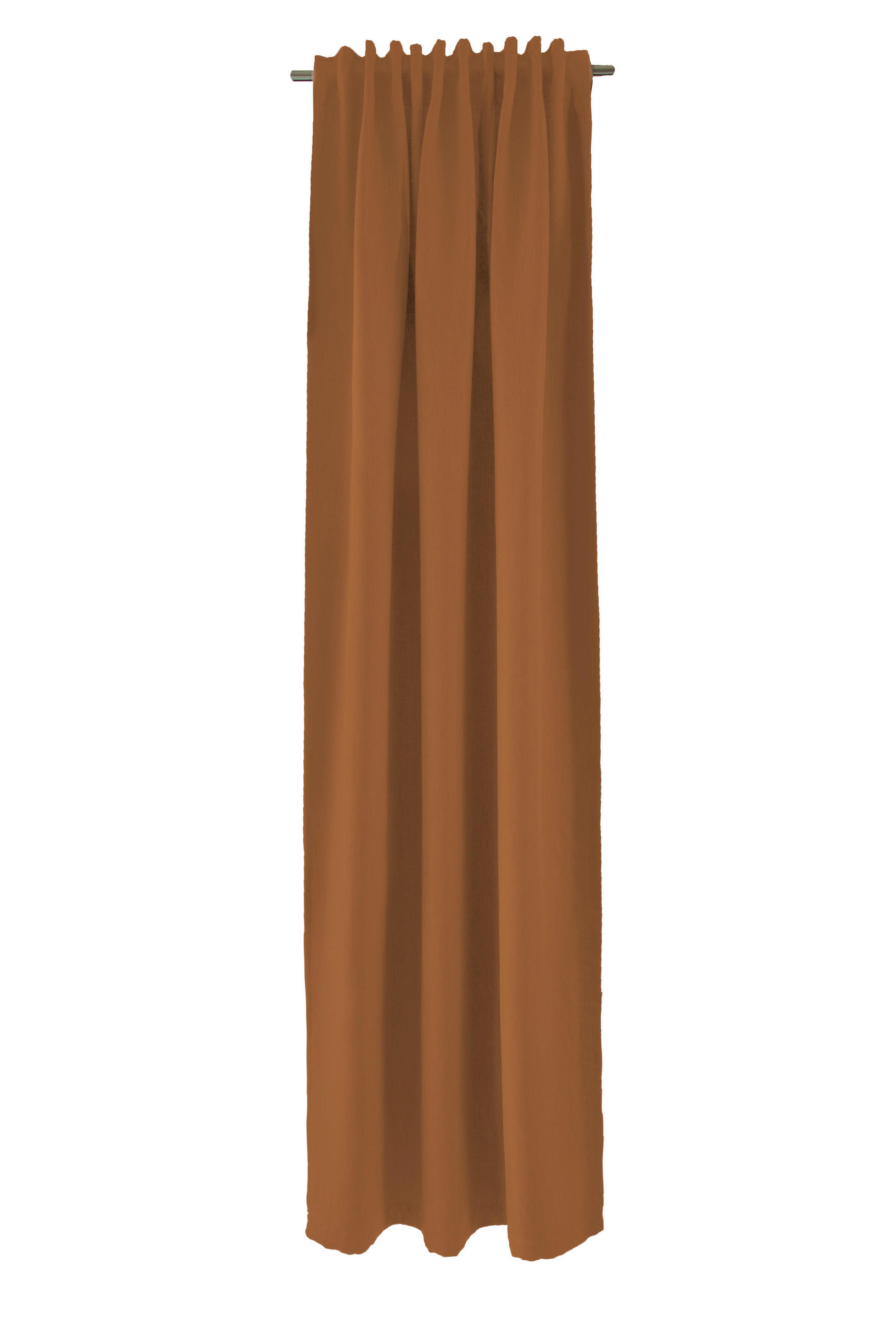 WÄRMESCHUTZVORHANG Verdunkelung  - Dunkelorange, Basics, Textil (140/245cm)