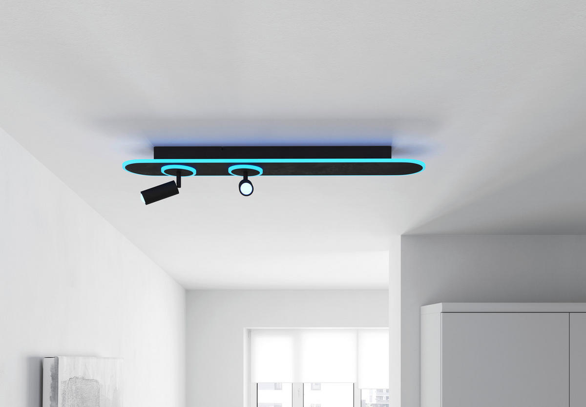 APLICĂ DE PERETE CU LED - Trend, plastic/metal (90/15/12cm) - Novel