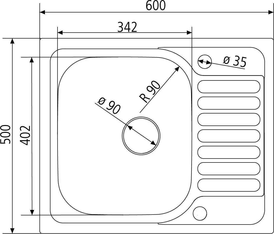 SPÜLE 103868  - Edelstahlfarben, Basics, Metall (58,7/50/48,2cm) - HKT