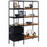 REGAL in 105/152/35 cm Schwarz, Akaziefarben - Schwarz/Akaziefarben, Trend, Holz/Holzwerkstoff (105/152/35cm) - Ambia Home REGAL in 105/152/35 cm Schwarz, Akaziefarben - Schwarz/Akaziefarben, Trend, Holz/Holzwerkstoff (105/152/35cm) - Ambia Home