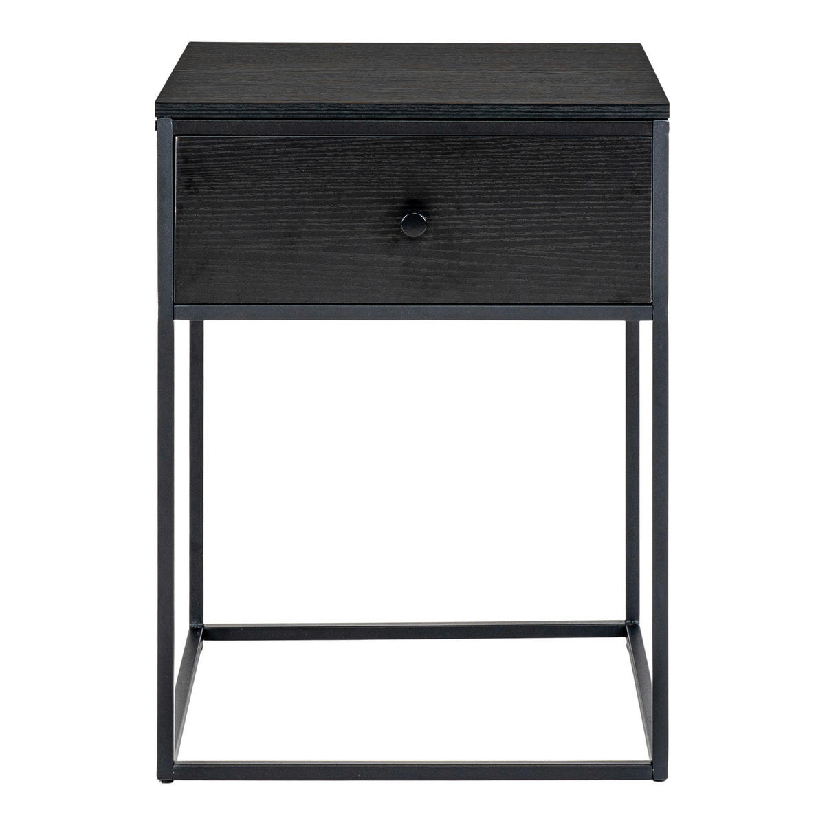 BEISTELLTISCH Schwarz  - Schwarz, Design, Holz/Metall (40/55/40cm)