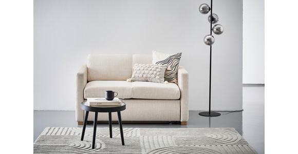 SCHLAFSOFA in Flachgewebe Creme - Buchefarben/Creme, KONVENTIONELL, Holz/Textil (144/81/97,5cm) - Carryhome