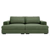 BIGSOFA Cord Grün  - Schwarz/Grün, Design, Textil (218/80/158cm) - home24