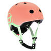 KINDERHELM XXS-S  - Koralle/Hellgrün, Trend, Kunststoff/Textil (XXS-Snull) - Scoot and Ride