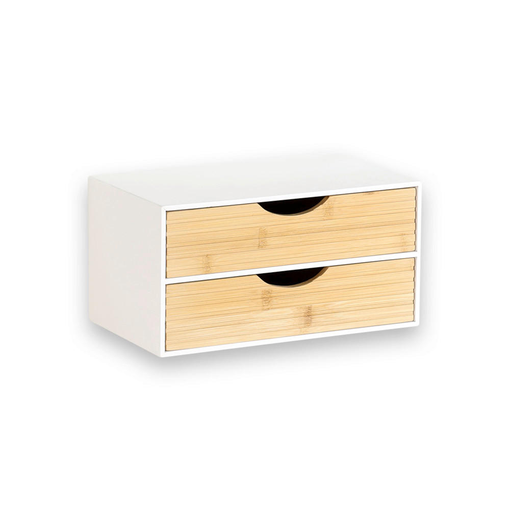 TISCHORGANIZER     - Naturfarben/Weiß, Basics, Holz/Holzwerkstoff (27/16/14cm) - Kesper