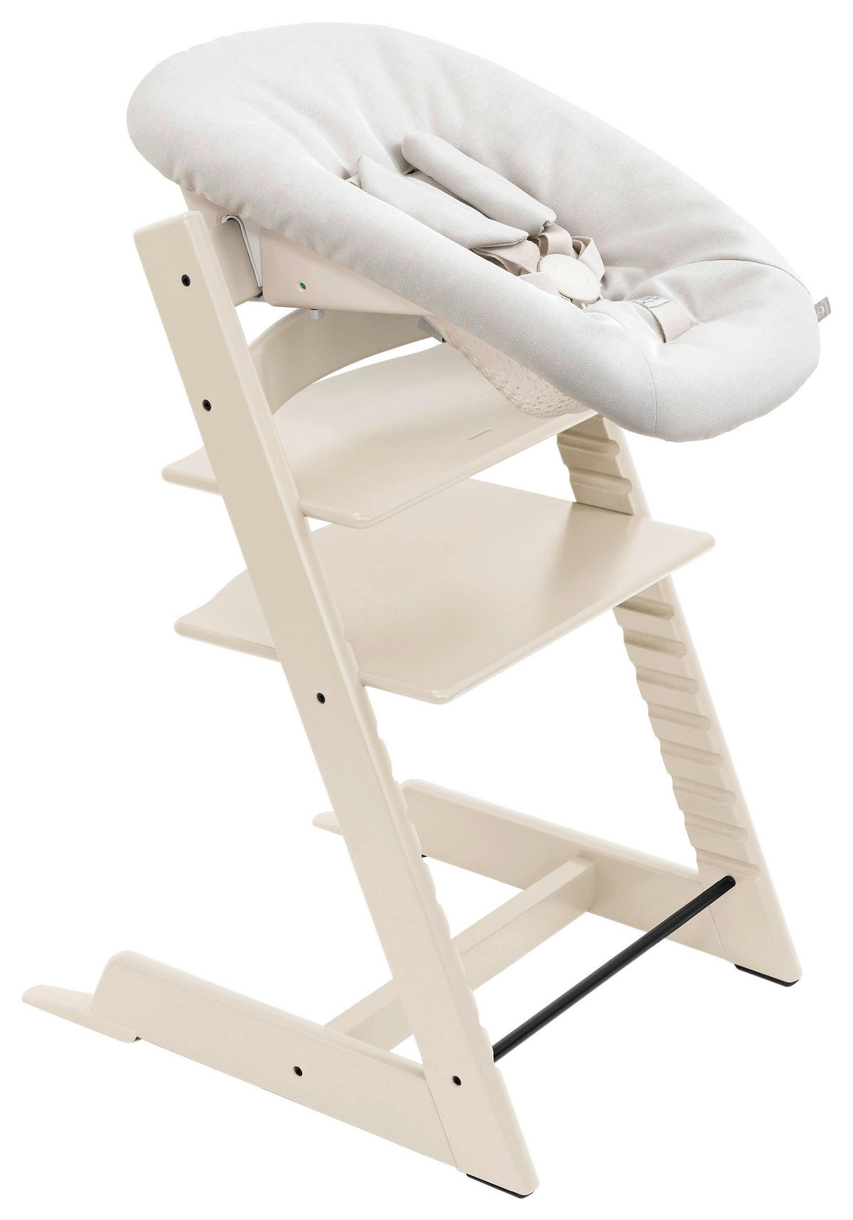 HOCHSTUHL-SET Tripp Trapp Bundles  - Perlmutt, Basics, Holz (87/65/46cm) - Stokke