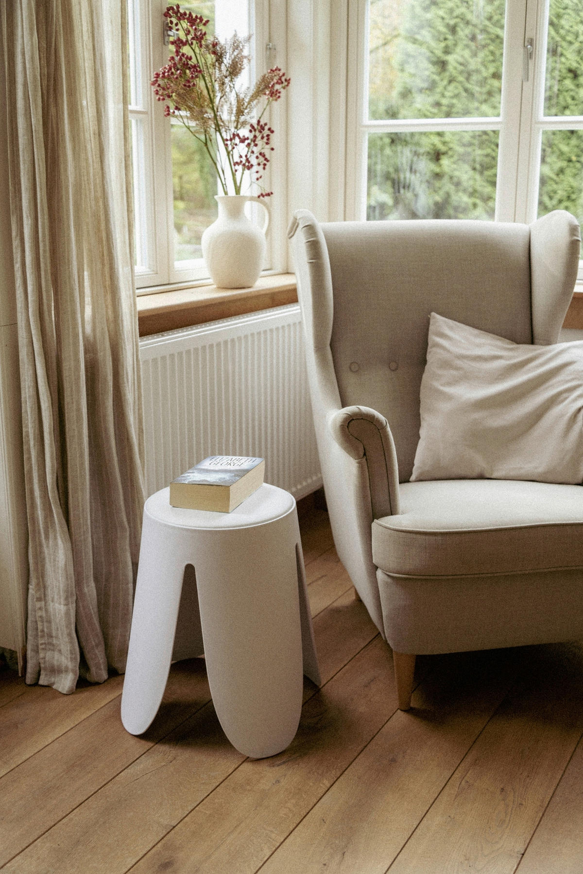 BADHOCKER - Weiß, Basics, Kunststoff (44,5/46/44,5cm) - Wenko