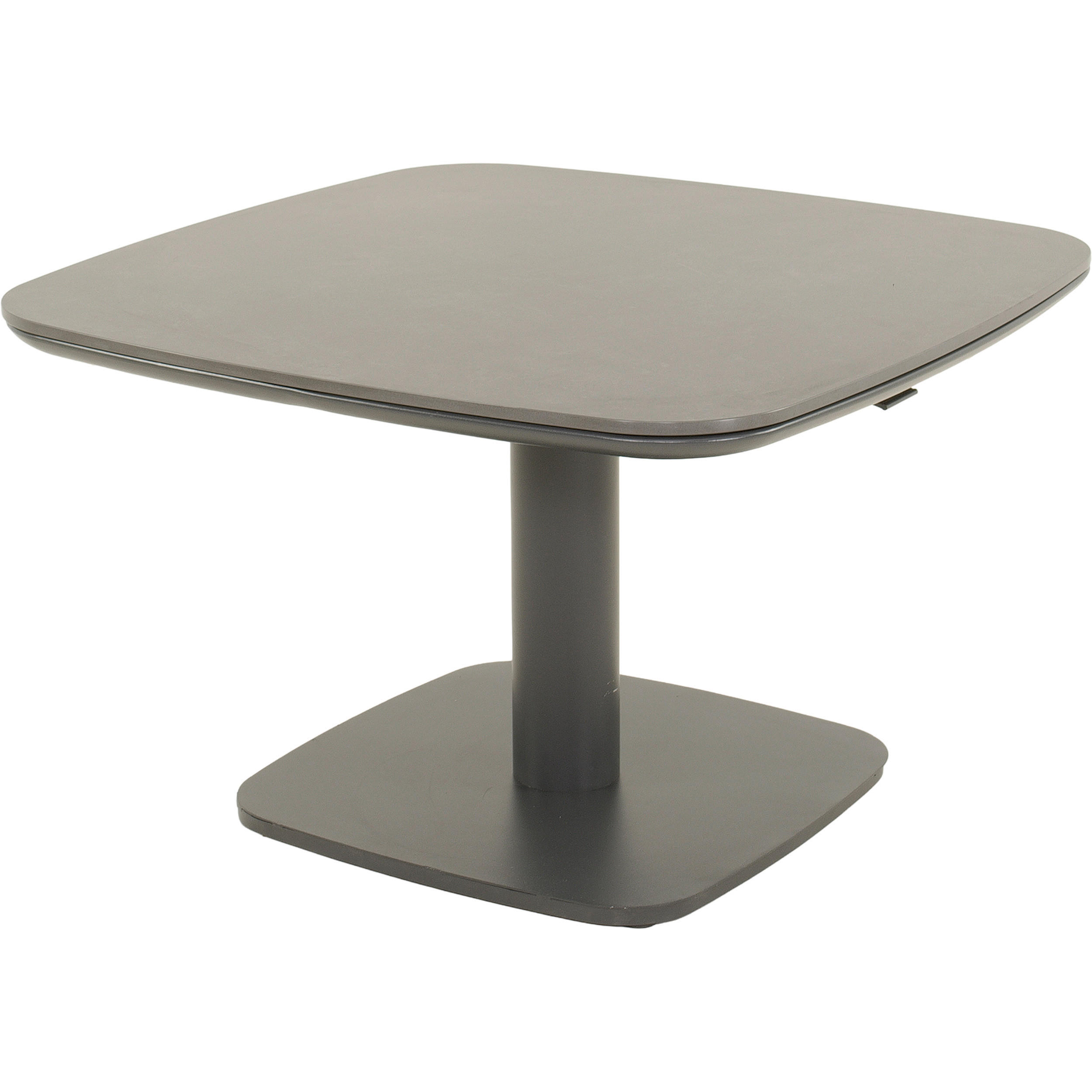 GARTENTISCH Metall, Keramik Anthrazit  - Anthrazit, MODERN, Keramik/Metall (80/80/51-74cm) - Ambia Garden