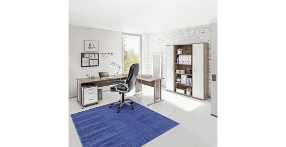 BÜRO - Eichefarben/Weiß, KONVENTIONELL, Holzwerkstoff (220/170/75cm) - Cantus