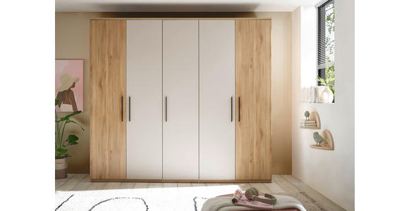 DREHTÜRENSCHRANK 250,8/227,7/60 cm,  in Eichefarben, Kaschmir, 5-türig  - Kaschmir/Eichefarben, Design, Holzwerkstoff/Metall (250,8/227,7/60cm) - Xora