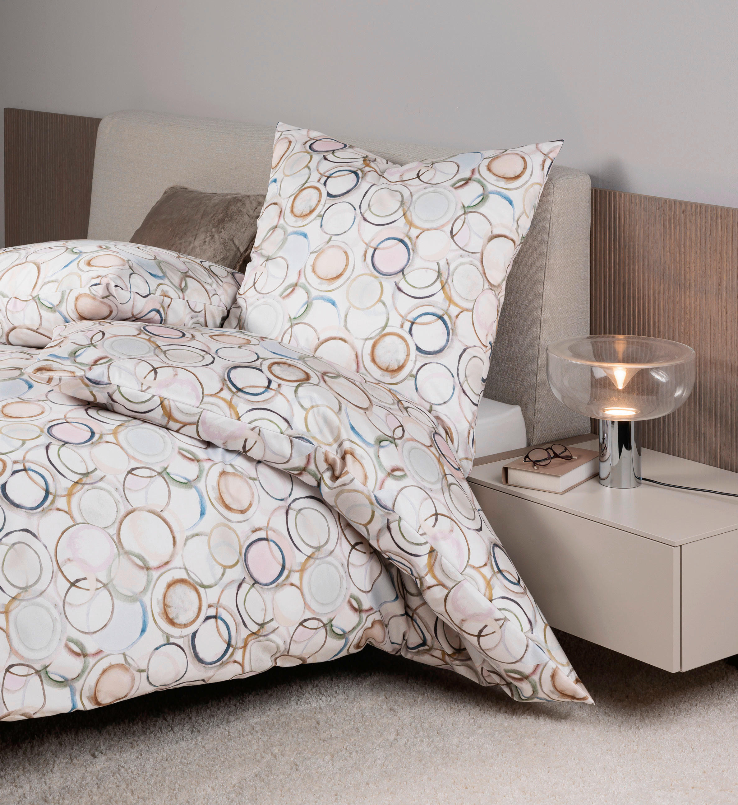 BETTWÄSCHE Makosatin 135/200 cm  - Multicolor, Design, Textil (135/200cm) - Janine