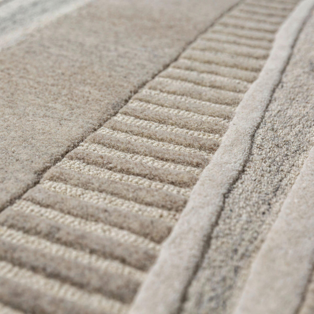 WOLLTEPPICH 140/200 cm Naturfarben  - Naturfarben, Basics, Textil (140/200cm)