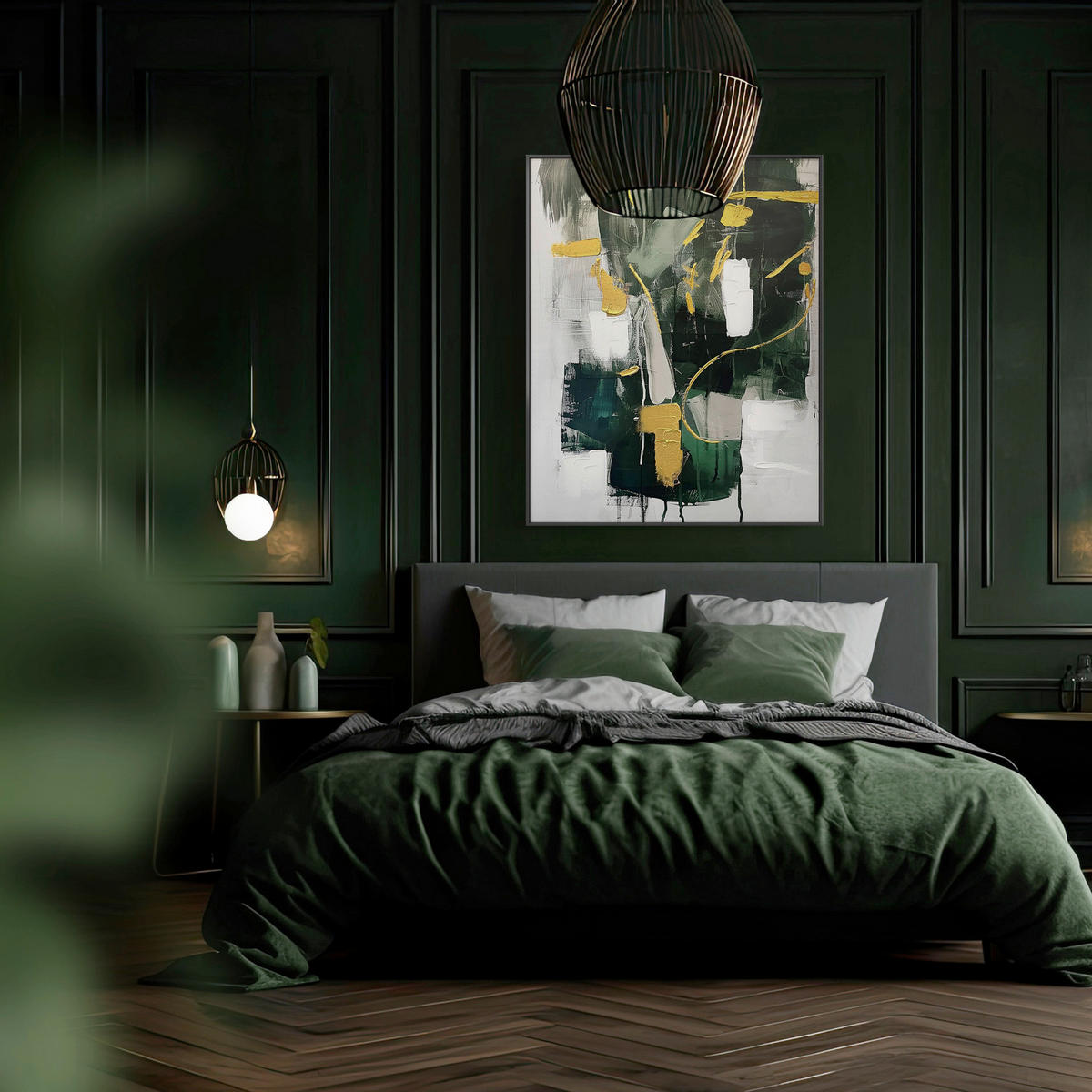 LEINWANDBILD Abstraktes 70/100 cm  - Multicolor, Basics, Holz/Textil (70/100cm)