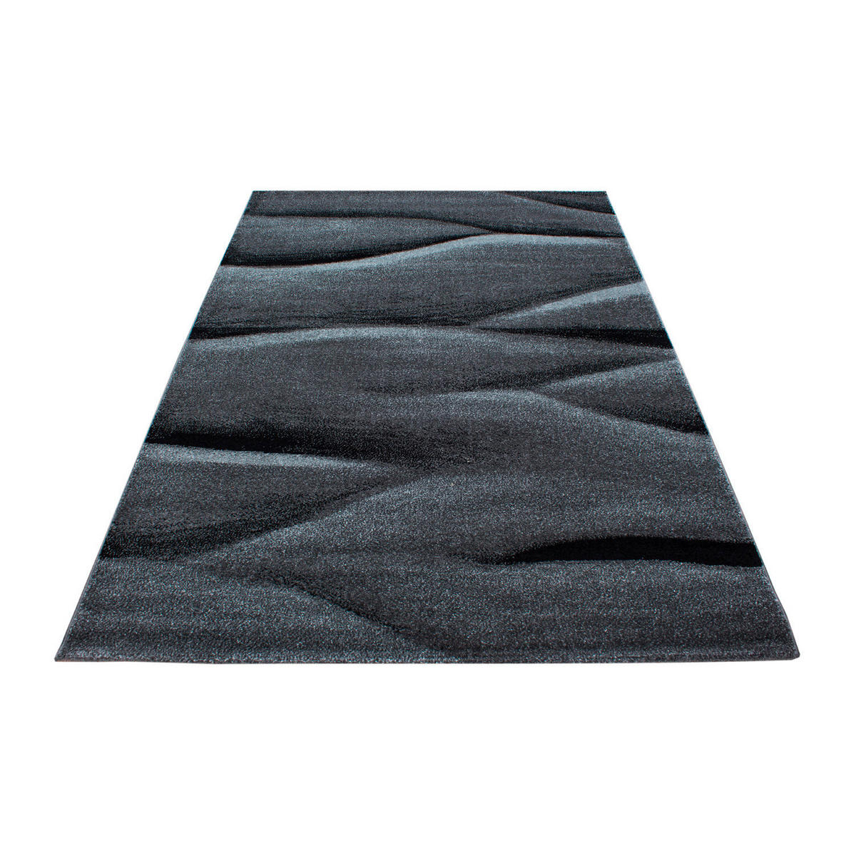 WEBTEPPICH 140/200 cm Lucca Schwarz  - Schwarz, Trend, Textil (140/200cm) - Novel