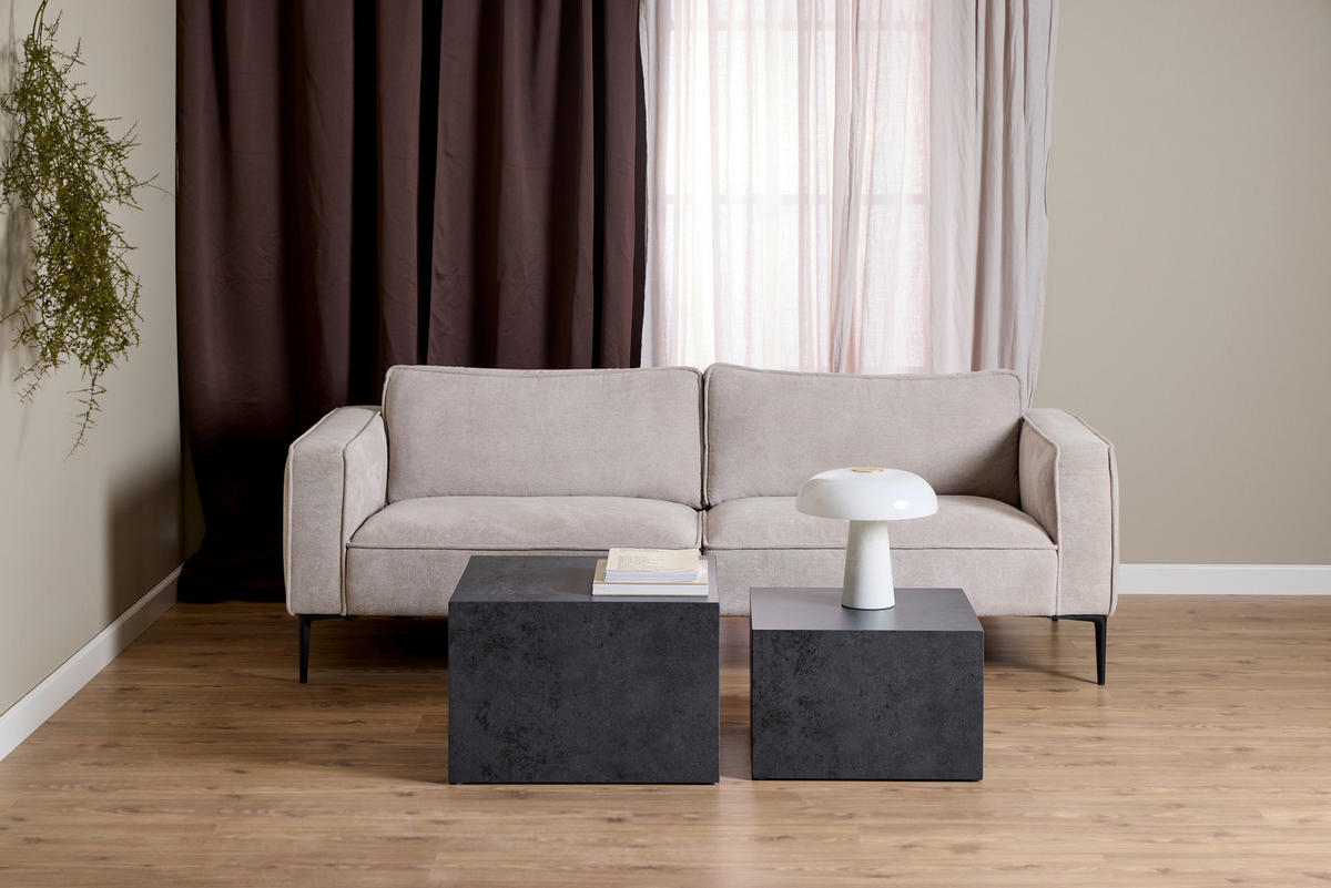 SADA KONFERENČNÍCH STOLKŮ, černá, kompozitní dřevo, 50/58/50/58/33/40 cm - černá, Design, kompozitní dřevo (50/58/50/58/33/40cm)