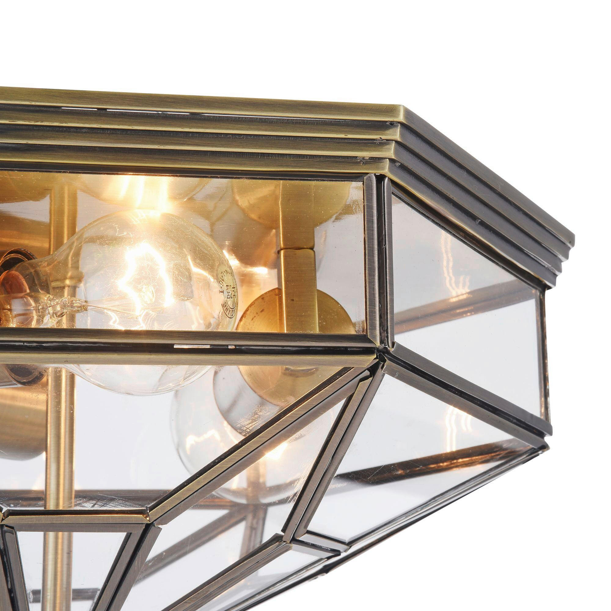 DECKENLEUCHTE House 35.2/19.2 cm   - Transparent/Bronzefarben, Trend, Metall (35.2/19.2cm) - MAYTONI