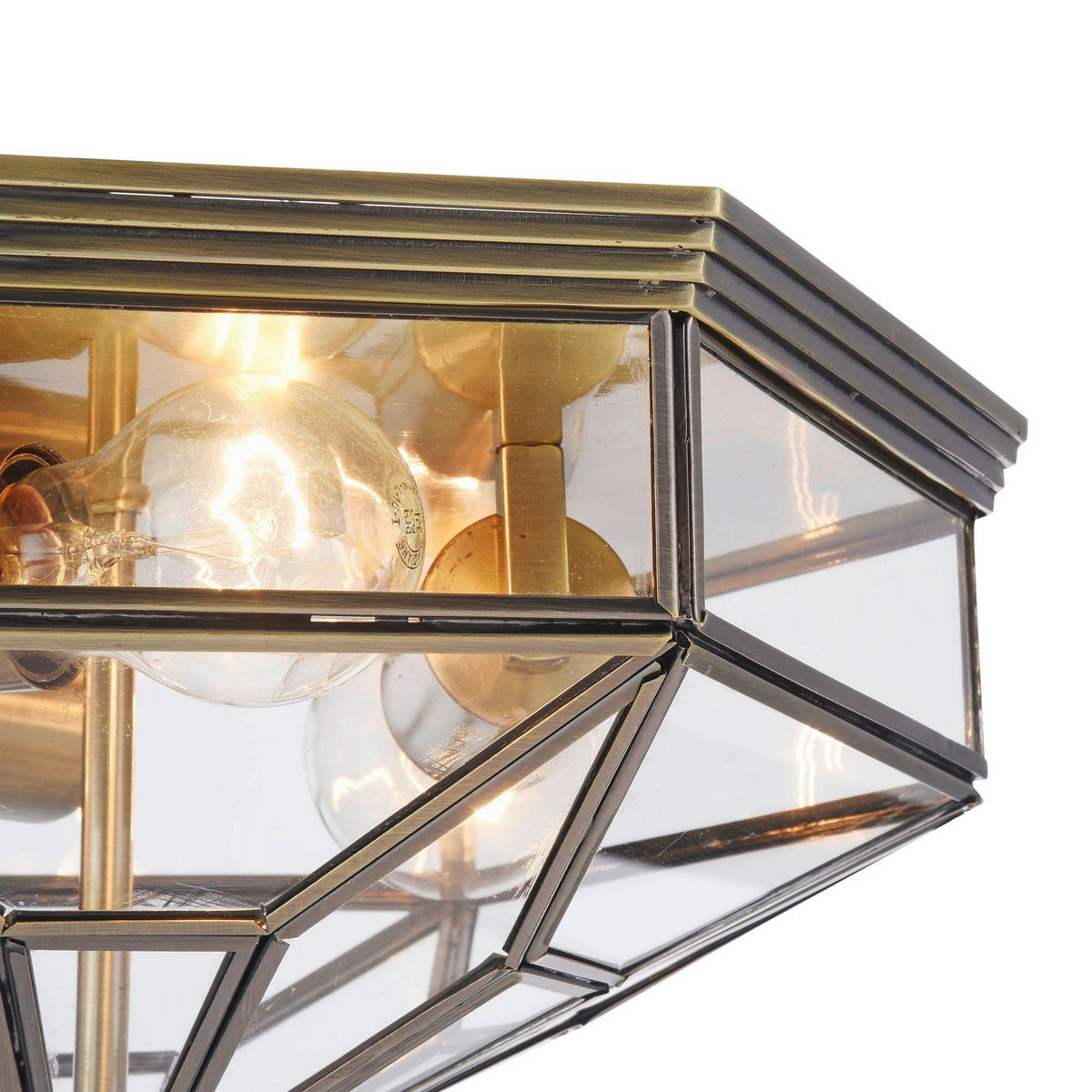 DECKENLEUCHTE     - Transparent/Bronzefarben, Trend, Metall (35.2/19.2cm) - MAYTONI
