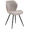 STUHL  in Webstoff Textil  - Beige, Design, Textil/Metall (48/82,5/55cm) - MID.YOU